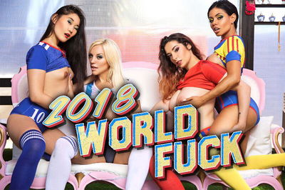 2018 World Fuck - VR Porn Video - Blondie Fesser, Canela Skin, Katana, Zenda Sexy