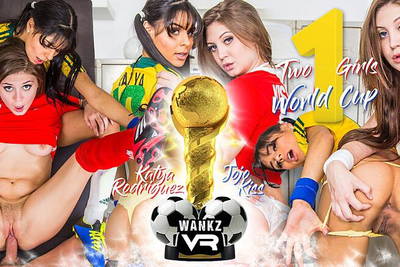 Two Girls, One World Cup - VR Porn Video - Jojo Kiss, Katya Rodriguez