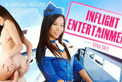 Inflight Entertainment - VR Porn Video - Vina Sky