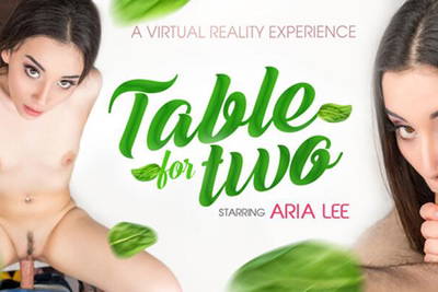 Table For Two - VR Porn Video - Aria Lee