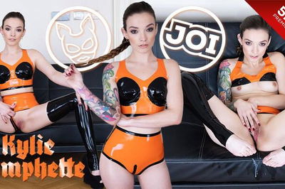 Jerking for Latex Nymph - VR Porn Video - Kylie Nymphette