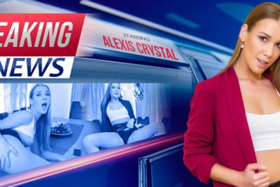 Breaking News - VR Porn Video - Alexis Crystal