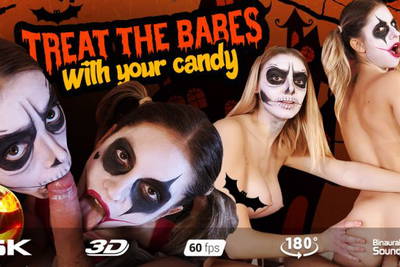 Trick or Treat - VR Porn Video - Paola Hard, Rebecca Volpetti