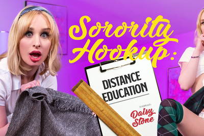 Sorority Hookup: Distance Education - VR Porn Video - Daisy Stone