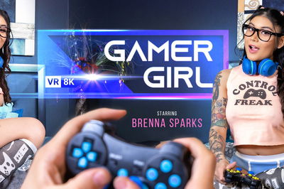Gamer Girl - VR Porn Video - Brenna Sparks