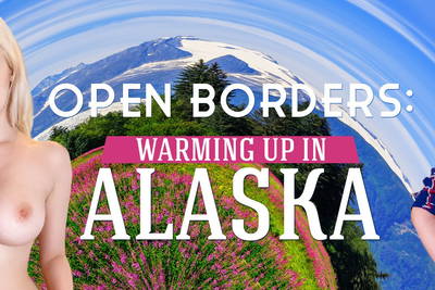 Open Borders: Warming Up In Alaska - VR Porn Video - Jessica Starling