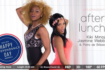 After lunch - VR Porn Video - Jasmine Webb, Kiki Minaj