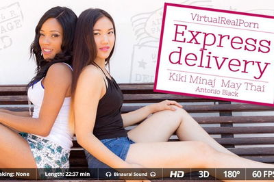 Express delivery - VR Porn Video - Kiki Minaj, May Thai, Antonio Black
