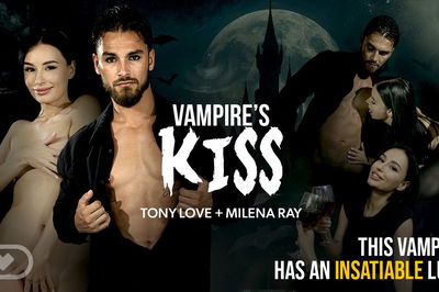 Vampire’s Kiss - VR Porn Video - Cindy Shine, Milena Ray, Tony Love