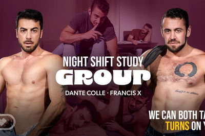 Night Shift Study Group - VR Porn Video - Cindy Shine, Dante Colle, Francis X