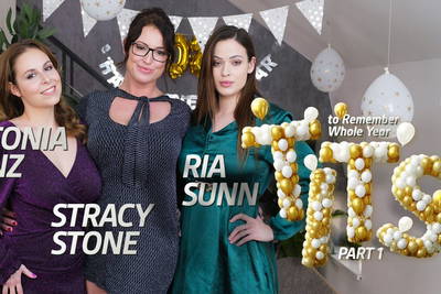 Tits to Remember Whole Year: Part 1 - VR Porn Video - Antonia Sainz, Ria Sunn, Stracy Stone