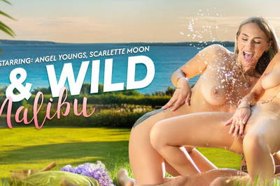Wet & Wild In Malibu - VR Porn Video - Angel Youngs, Scarlette Moon